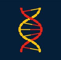 genético código, torcido dna molécula isolado ícone vetor