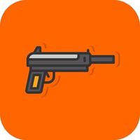 ícone de vetor de pistola