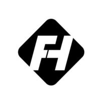 fh companhia nome inicial cartas monograma. fh marca vetor ícone.