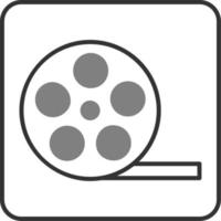 ícone de vetor de bobina de filme