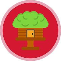 ícone de vetor de casa na árvore