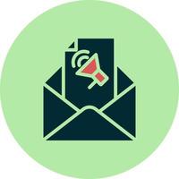 ícone de vetor de e-mail marketing