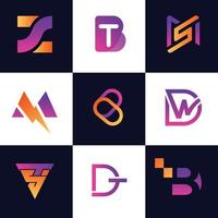 tecnologia, logotipo, moderno, simples, ícone, tecnologia, criativo, gráficos, design, mínimo, genérico, pacotes de logotipo vetor