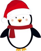 design de pinguins de natal vetor