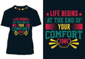 design de camiseta de citações de ano novo vetor