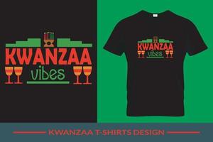 kwanzaa vibes... vetor grátis de camiseta