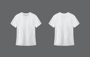 3d camiseta branco vetor