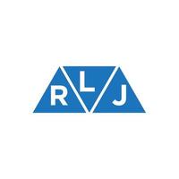 lrj abstrato inicial logotipo Projeto em branco fundo. lrj criativo iniciais carta logotipo conceito. vetor