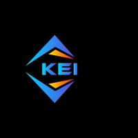 kei abstrato tecnologia logotipo Projeto em Preto fundo. kei criativo iniciais carta logotipo conceito. vetor