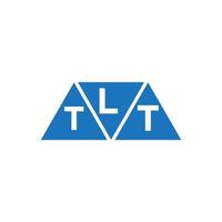 ltt abstrato inicial logotipo Projeto em branco fundo. ltt criativo iniciais carta logotipo conceito. vetor