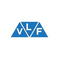 lvf abstrato inicial logotipo Projeto em branco fundo. lvf criativo iniciais carta logotipo conceito. vetor