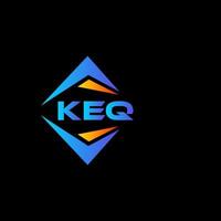 keq abstrato tecnologia logotipo Projeto em Preto fundo. keq criativo iniciais carta logotipo conceito. vetor