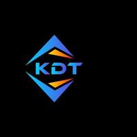 kdt abstrato tecnologia logotipo Projeto em Preto fundo. kdt criativo iniciais carta logotipo conceito. vetor