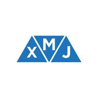 mxj abstrato inicial logotipo Projeto em branco fundo. mxj criativo iniciais carta logotipo conceito. vetor