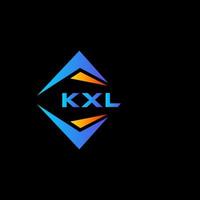 kxl abstrato tecnologia logotipo Projeto em Preto fundo. kxl criativo iniciais carta logotipo conceito. vetor