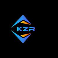 kzr abstrato tecnologia logotipo Projeto em Preto fundo. kzr criativo iniciais carta logotipo conceito. vetor