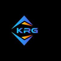 krg abstrato tecnologia logotipo Projeto em Preto fundo. krg criativo iniciais carta logotipo conceito. vetor