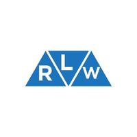 lrw abstrato inicial logotipo Projeto em branco fundo. lrw criativo iniciais carta logotipo conceito. vetor