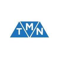 mtn abstrato inicial logotipo Projeto em branco fundo. mtn criativo iniciais carta logotipo conceito. vetor