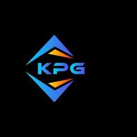 kpg abstrato tecnologia logotipo Projeto em Preto fundo. kpg criativo iniciais carta logotipo conceito. vetor