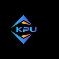 kpu abstrato tecnologia logotipo Projeto em Preto fundo. kpu criativo iniciais carta logotipo conceito. vetor