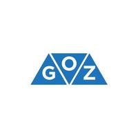 ogz abstrato inicial logotipo Projeto em branco fundo. ogz criativo iniciais carta logotipo conceito. vetor