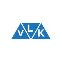 lvk abstrato inicial logotipo Projeto em branco fundo. lvk criativo iniciais carta logotipo conceito. vetor