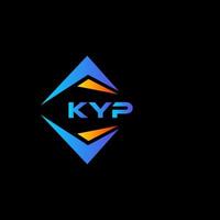 kyp abstrato tecnologia logotipo Projeto em Preto fundo. kyp criativo iniciais carta logotipo conceito. vetor