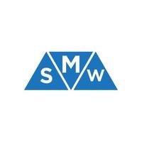 msw abstrato inicial logotipo Projeto em branco fundo. msw criativo iniciais carta logotipo conceito. vetor