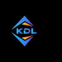 kdl abstrato tecnologia logotipo Projeto em Preto fundo. kdl criativo iniciais carta logotipo conceito. vetor