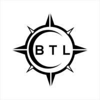 btl abstrato tecnologia círculo configuração logotipo Projeto em branco fundo. btl criativo iniciais carta logotipo. vetor