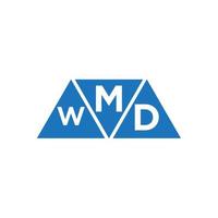 mwd abstrato inicial logotipo Projeto em branco fundo. mwd criativo iniciais carta logotipo conceito. vetor