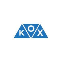 ok x abstrato inicial logotipo Projeto em branco fundo. ok x criativo iniciais carta logotipo conceito. vetor