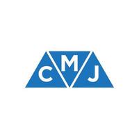 mcj abstrato inicial logotipo Projeto em branco fundo. mcj criativo iniciais carta logotipo conceito. vetor