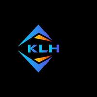 klh abstrato tecnologia logotipo Projeto em Preto fundo. klh criativo iniciais carta logotipo conceito. vetor