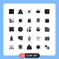 25 sólido glifo conceito para sites Móvel e apps computador nadar Setas; flechas esporte escada editável vetor Projeto elementos