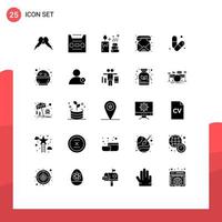 25 criativo ícones moderno sinais e símbolos do Academia ligar fita telefone Contatos editável vetor Projeto elementos