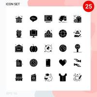 conjunto do 25 moderno ui ícones símbolos sinais para saco ganhar Projeto dinheiro o negócio editável vetor Projeto elementos
