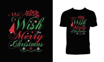 design criativo de camiseta de natal vetor