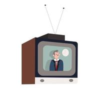 televisão com notícias, vetor gráficos, ilustração