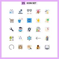 25 criativo ícones moderno sinais e símbolos do especial creme computadores gelo pc editável vetor Projeto elementos