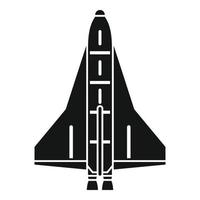 americano nave espacial ícone, simples estilo vetor