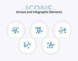seta azul ícone pacote 5 ícone Projeto. . . seta. certo. cruzar vetor