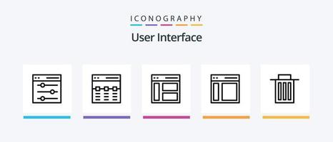 do utilizador interface linha 5 ícone pacote Incluindo esquerda. comunicação. do utilizador. alvo. retículo. criativo ícones Projeto vetor