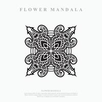 mandala de flores. elementos decorativos vintage. padrão oriental, ilustração vetorial. vetor