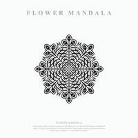 mandala de flores. elementos decorativos vintage. padrão oriental, ilustração vetorial. vetor