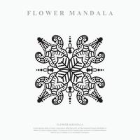 mandala de flores. elementos decorativos vintage. padrão oriental, ilustração vetorial. vetor