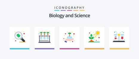 biologia plano 5 ícone pacote Incluindo sangue. plantar. Cuidado. claro. cacto. criativo ícones Projeto vetor