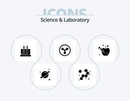 Ciência glifo ícone pacote 5 ícone Projeto. . Ciência. tubo. gravidade. Ciência vetor