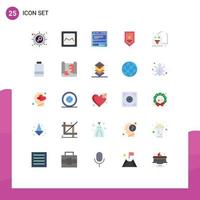 conjunto do 25 moderno ui ícones símbolos sinais para jogar fantasma navegador vencedora prêmio editável vetor Projeto elementos
